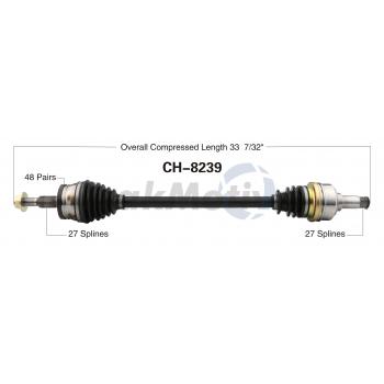 TrakMotive CH8239 - CV Axle Shaft TrakMotive CH8239 CV Axle Shaft product image 1 of 3