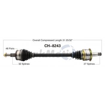 TrakMotive CH8243 CV Axle Shaft product image 1 of 3