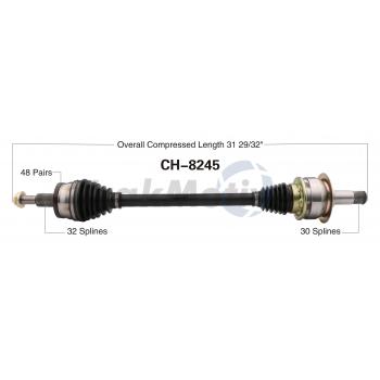 TrakMotive CH8245 CV Axle Shaft product image 1 of 3
