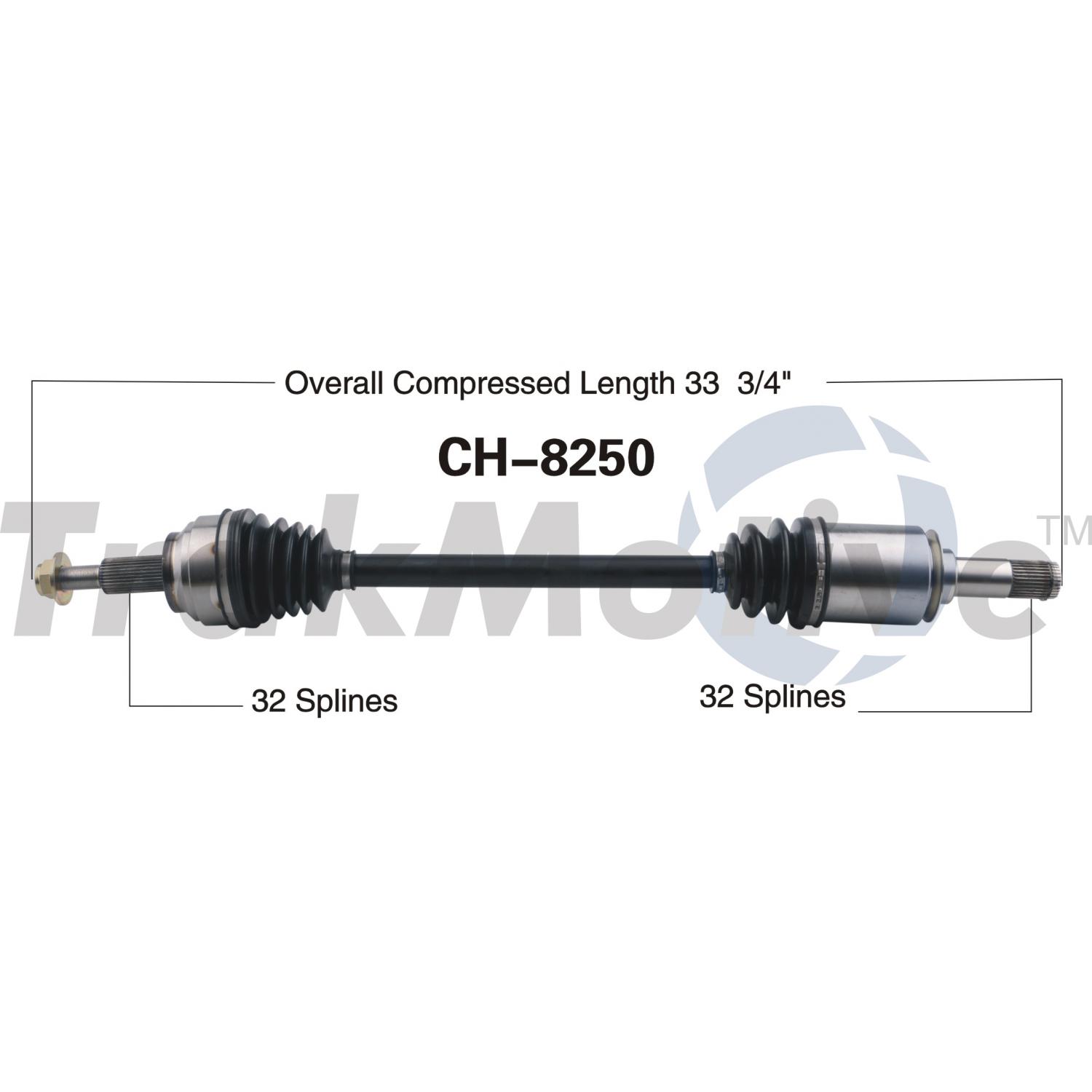 TrakMotive CH8250 - CV Axle Shaft TrakMotive CH8250 CV Axle Shaft product image 1 of 3