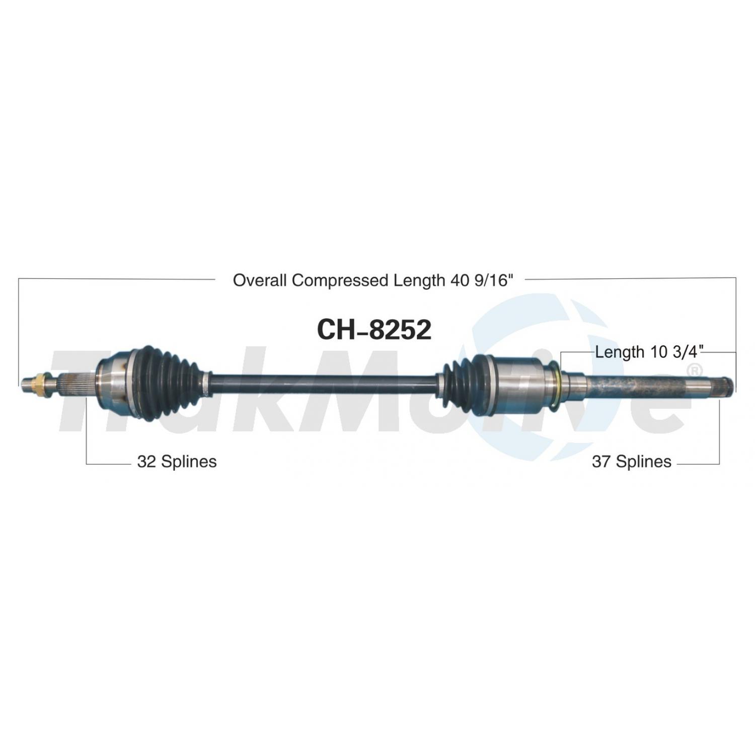 TrakMotive CH8252 - CV Axle Shaft TrakMotive CH8252 CV Axle Shaft product image 1 of 3