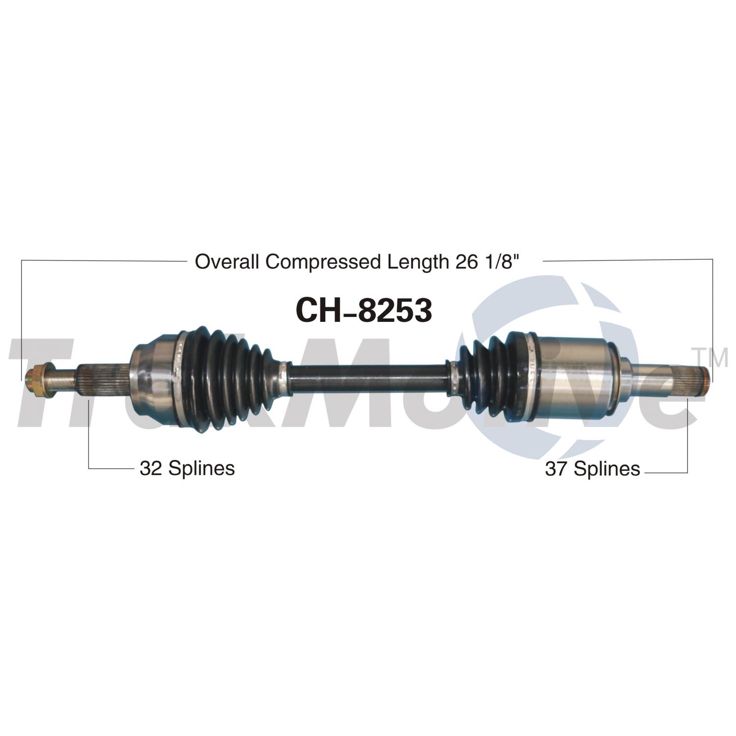 TrakMotive CH8253 - CV Axle Shaft TrakMotive CH8253 CV Axle Shaft product image 1 of 3