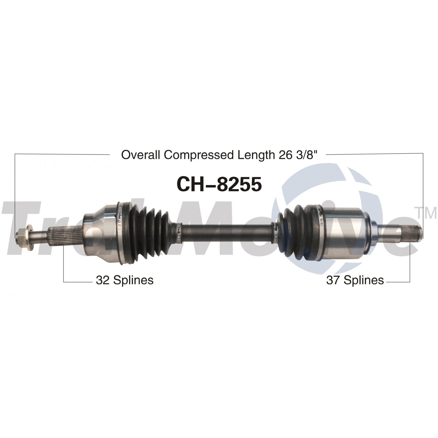 TrakMotive CH8255 - CV Axle Shaft TrakMotive CH8255 CV Axle Shaft product image 1 of 3