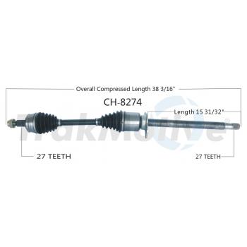 TrakMotive CH8274 CV Axle Shaft product image 1 of 3
