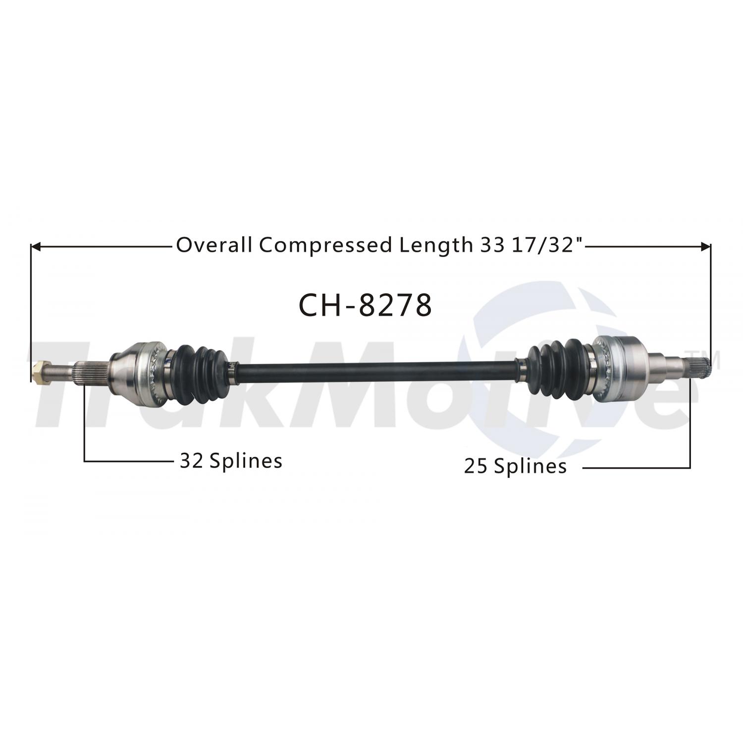 TrakMotive CH8278 - CV Axle Shaft TrakMotive CH8278 CV Axle Shaft product image 1 of 3