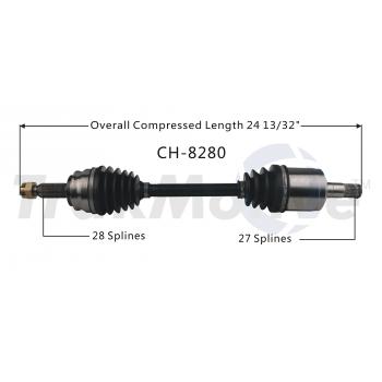 TrakMotive CH8280 - CV Axle Shaft TrakMotive CH8280 CV Axle Shaft product image 1 of 3