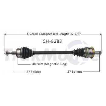 TrakMotive CH8283 CV Axle Shaft product image 1 of 3
