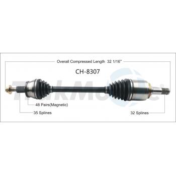 TrakMotive CH8307 - CV Axle Shaft TrakMotive CH8307 CV Axle Shaft product image 1 of 3
