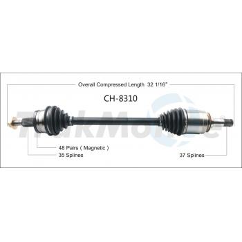 TrakMotive CH8310 CV Axle Shaft product image 1 of 3