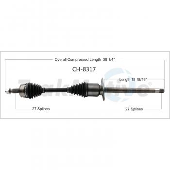 TrakMotive CH8317 CV Axle Shaft product image 1 of 3