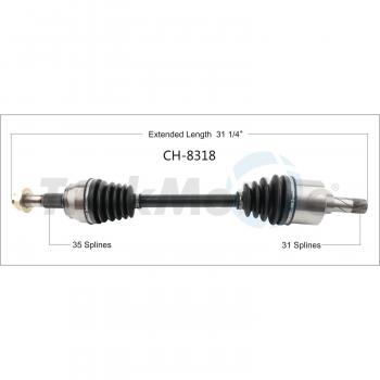 TrakMotive CH8318 - CV Axle Shaft TrakMotive CH8318 CV Axle Shaft product image 1 of 3