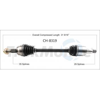 TrakMotive CH8319 - CV Axle Shaft TrakMotive CH8319 CV Axle Shaft product image 1 of 3