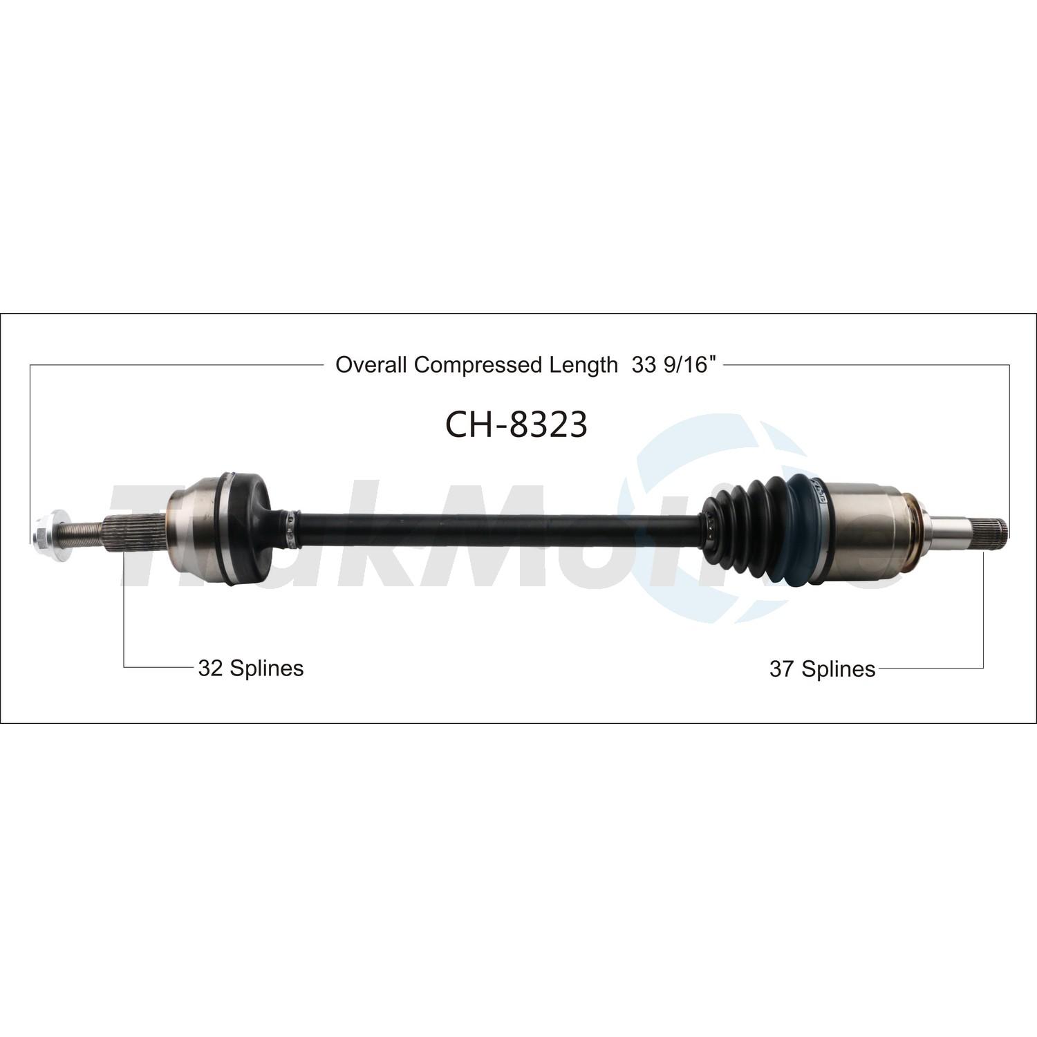 TrakMotive CH8323 - CV Axle Shaft TrakMotive CH8323 CV Axle Shaft product image 1 of 3