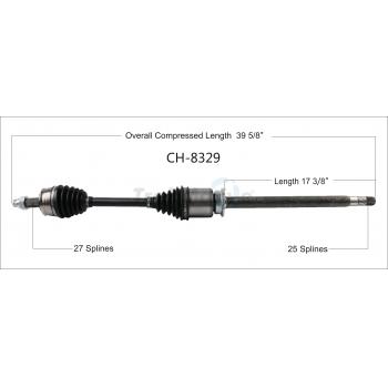 TrakMotive CH8329 - CV Axle Shaft TrakMotive CH8329 CV Axle Shaft product image 1 of 3