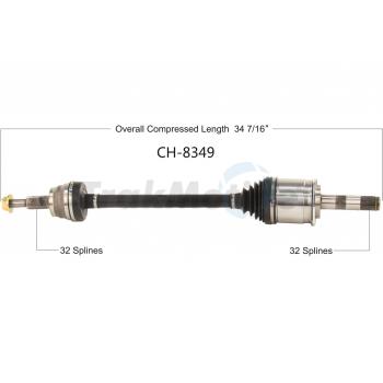 TrakMotive CH8349 CV Axle Shaft product image 1 of 3