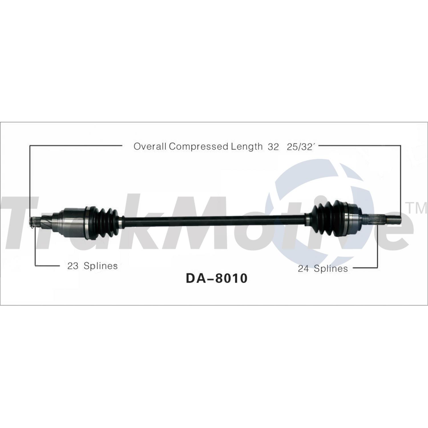 TrakMotive DA8010 - CV Axle Shaft TrakMotive DA8010 CV Axle Shaft product image 1 of 3