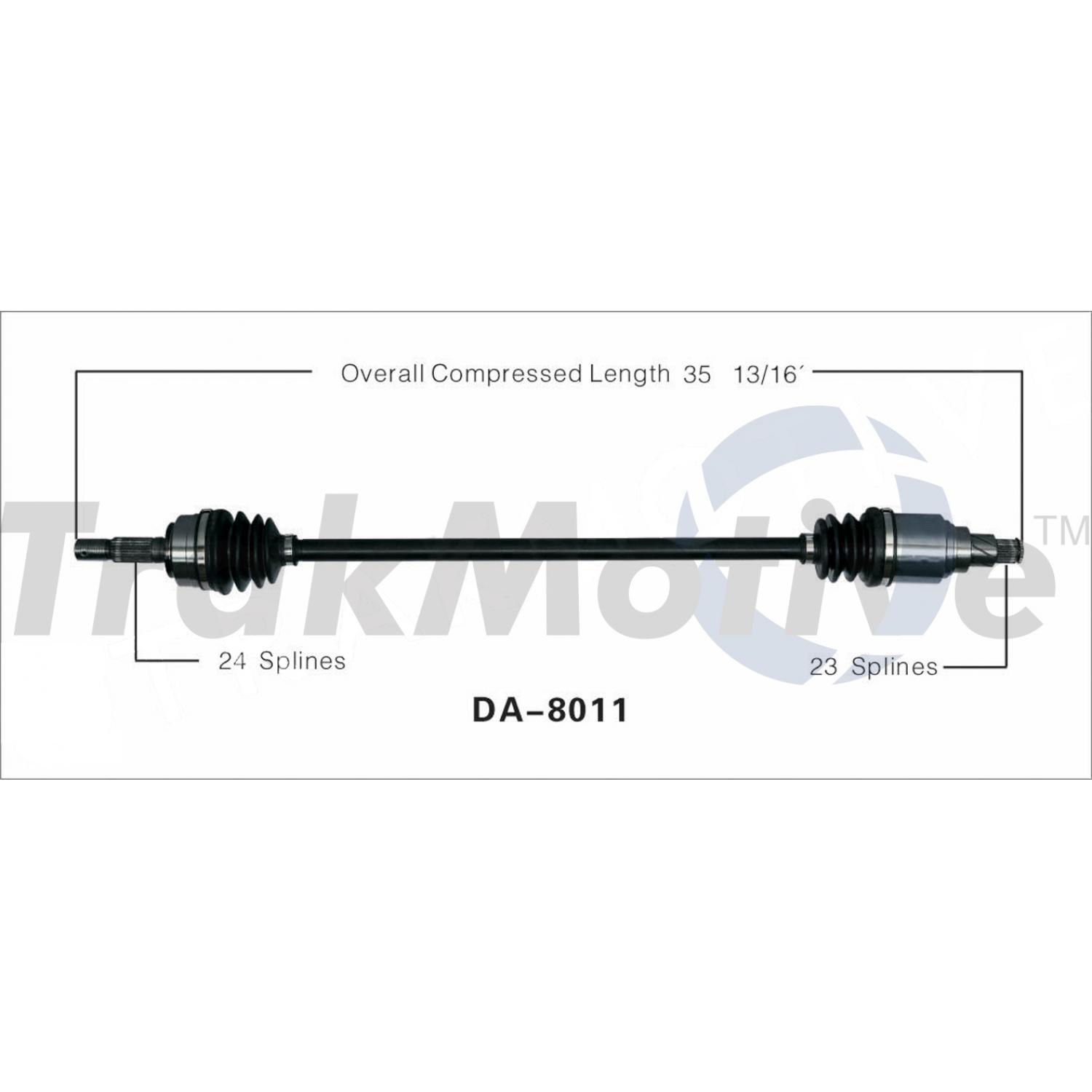 TrakMotive DA8011 CV Axle Shaft product image 1 of 3