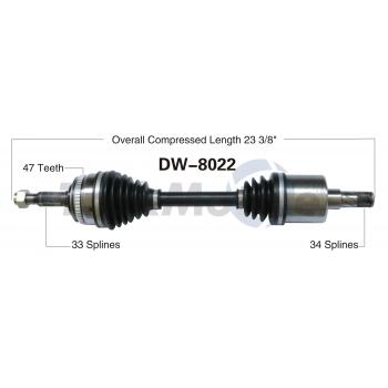 TrakMotive DW8022 - CV Axle Shaft TrakMotive DW8022 CV Axle Shaft product image 1 of 3