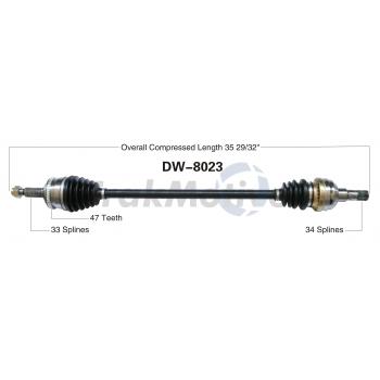 TrakMotive DW8023 CV Axle Shaft product image 1 of 3