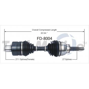 TrakMotive FD8004 - CV Axle Shaft TrakMotive FD8004 CV Axle Shaft product image 1 of 3