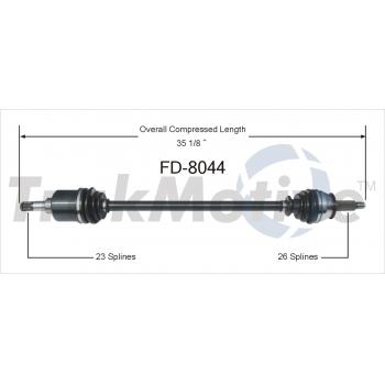 TrakMotive FD8044 - CV Axle Shaft TrakMotive FD8044 CV Axle Shaft product image 1 of 3