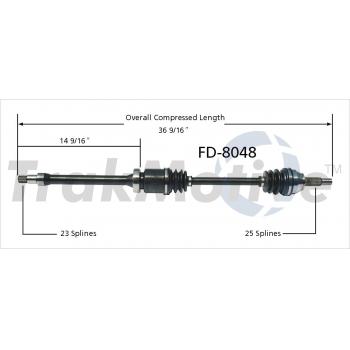 TrakMotive FD8048 - CV Axle Shaft TrakMotive FD8048 CV Axle Shaft product image 1 of 3