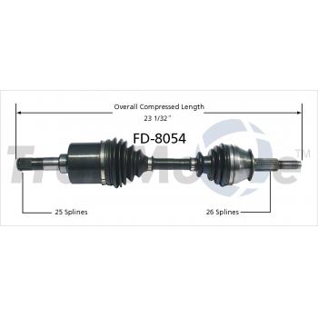 TrakMotive FD8054 CV Axle Shaft product image 1 of 3
