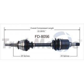 TrakMotive FD8056 - CV Axle Shaft TrakMotive FD8056 CV Axle Shaft product image 1 of 3