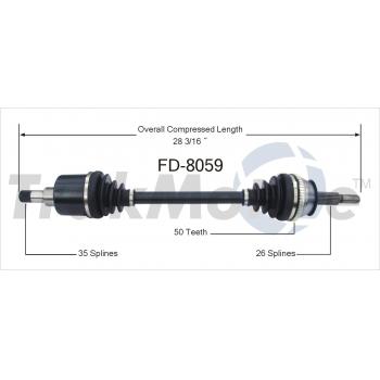TrakMotive FD8059 CV Axle Shaft product image 1 of 3