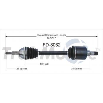 TrakMotive FD8062 CV Axle Shaft product image 1 of 3