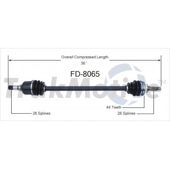 TrakMotive FD8065 - CV Axle Shaft TrakMotive FD8065 CV Axle Shaft product image 1 of 3