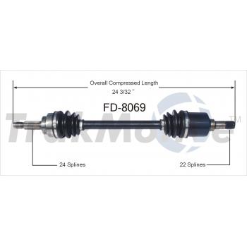 TrakMotive FD8069 - CV Axle Shaft TrakMotive FD8069 CV Axle Shaft product image 1 of 3