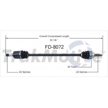 TrakMotive FD8072 - CV Axle Shaft TrakMotive FD8072 CV Axle Shaft product image 1 of 3