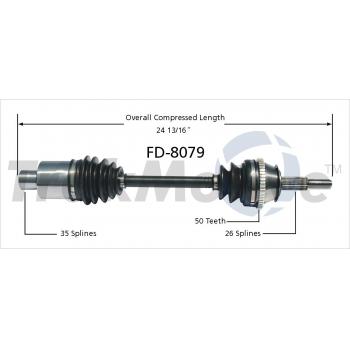 TrakMotive FD8079 - CV Axle Shaft TrakMotive FD8079 CV Axle Shaft product image 1 of 3
