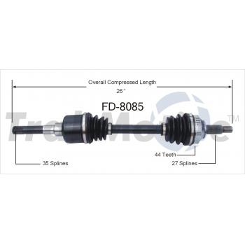 TrakMotive FD8085 CV Axle Shaft product image 1 of 4