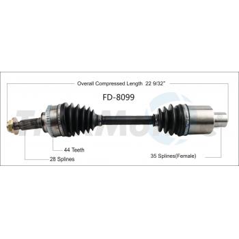 TrakMotive FD8099 CV Axle Shaft product image 1 of 3