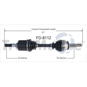 TrakMotive FD8112 CV Axle Shaft product image 1 of 3