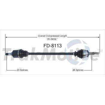 TrakMotive FD8113 - CV Axle Shaft TrakMotive FD8113 CV Axle Shaft product image 1 of 3