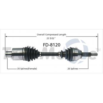 TrakMotive FD8120 CV Axle Shaft product image 1 of 3