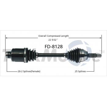 TrakMotive FD8128 CV Axle Shaft product image 1 of 3