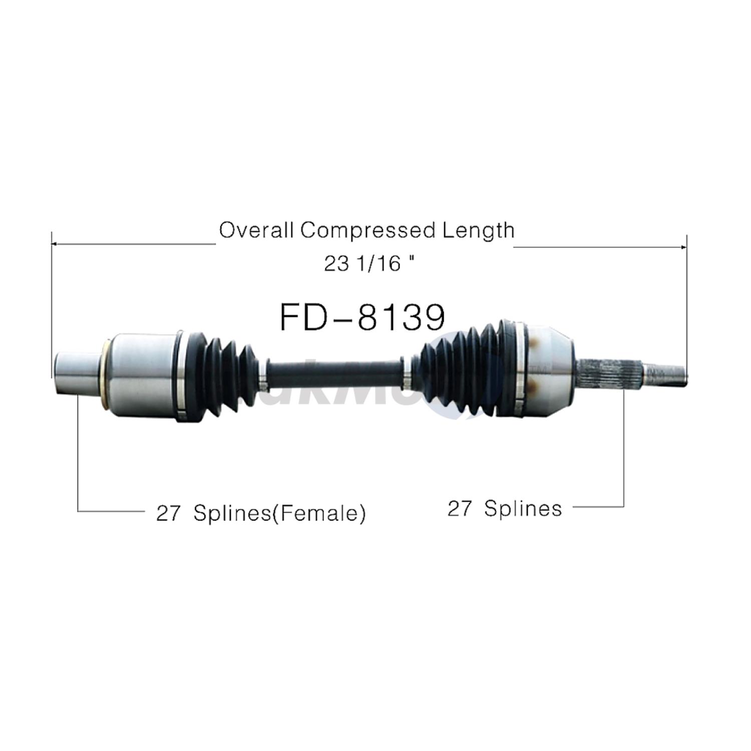 TrakMotive FD8139 - CV Axle Shaft TrakMotive FD8139 CV Axle Shaft product image 1 of 3