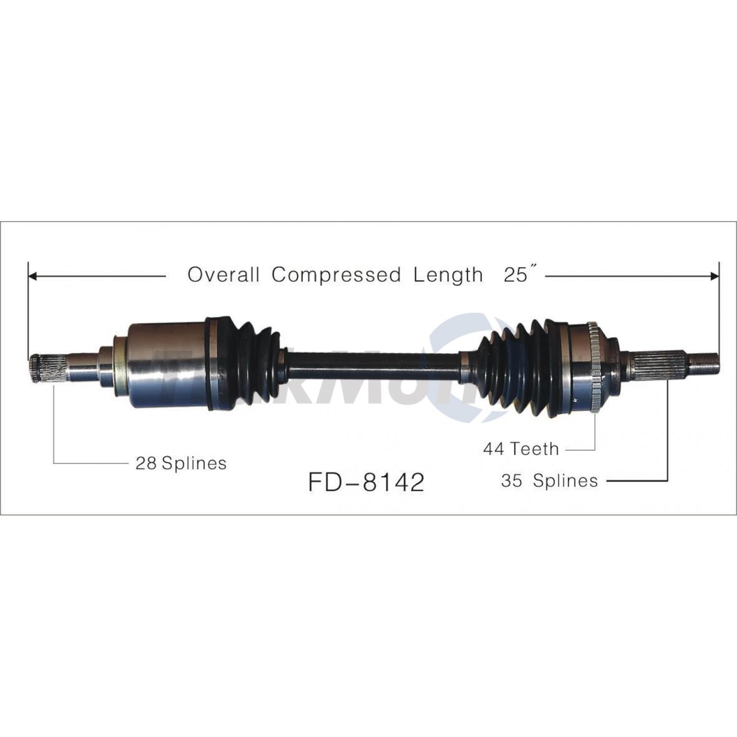 TrakMotive FD8142 - CV Axle Shaft TrakMotive FD8142 CV Axle Shaft product image 1 of 4