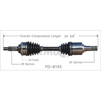 TrakMotive FD8143 CV Axle Shaft product image 1 of 4