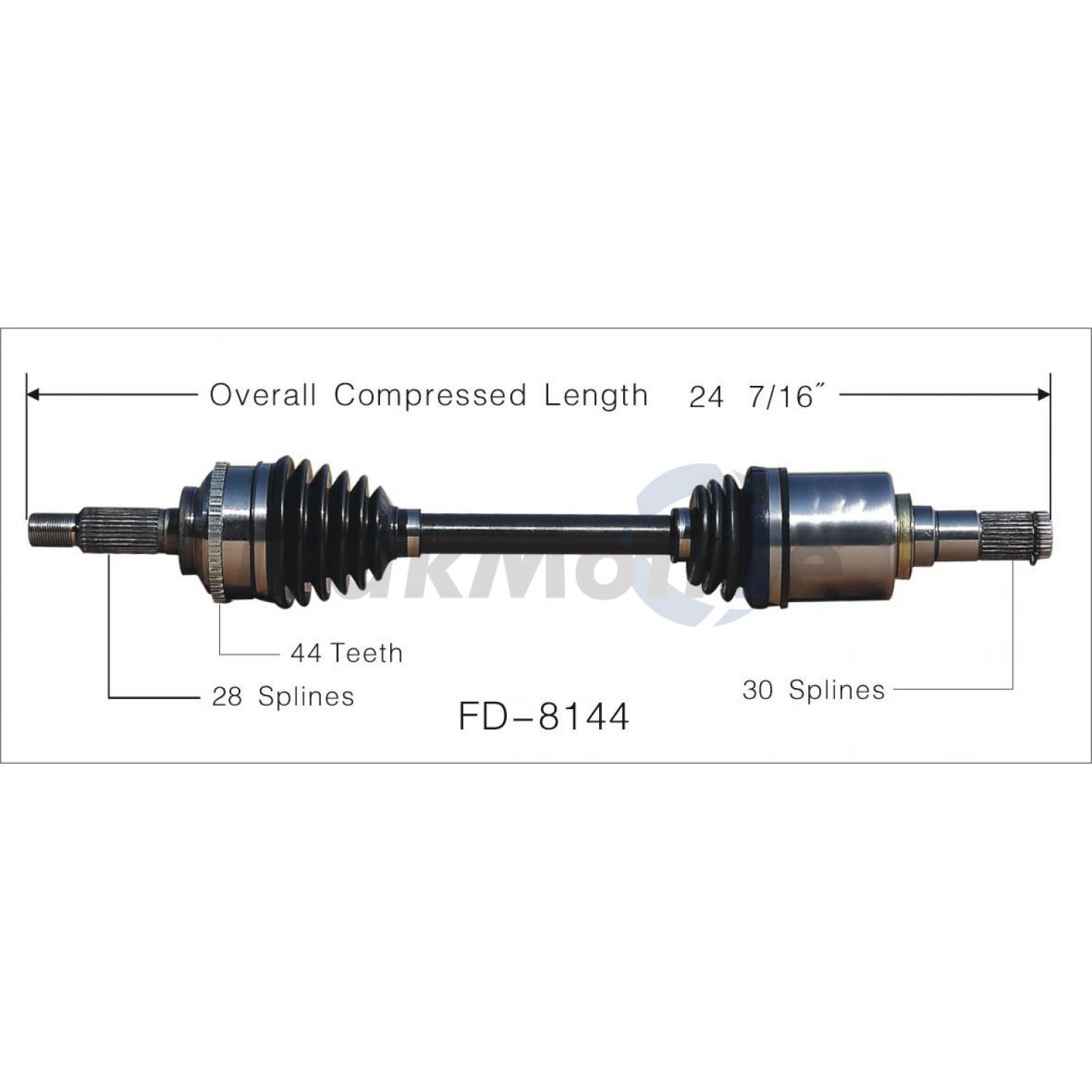 TrakMotive FD8144 CV Axle Shaft product image 1 of 3