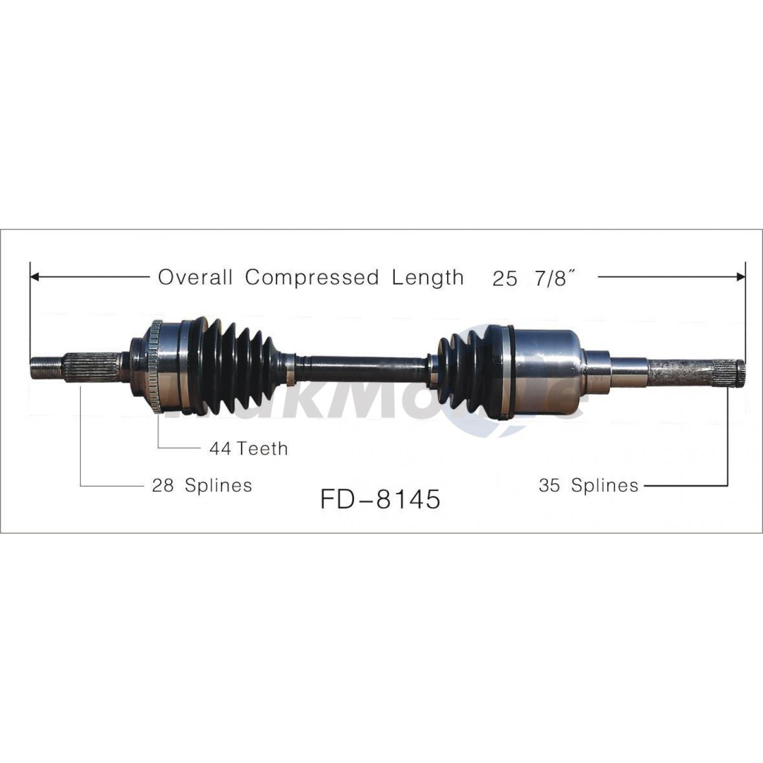 TrakMotive FD8145 CV Axle Shaft product image 1 of 4
