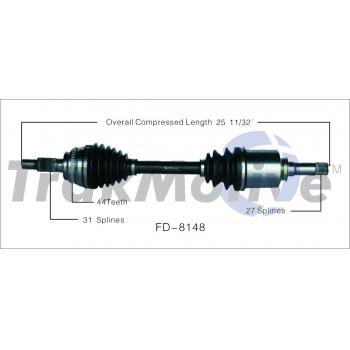 TrakMotive FD8148 CV Axle Shaft product image 1 of 3