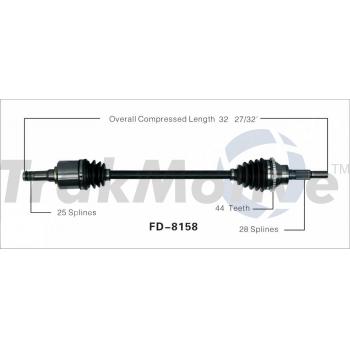 TrakMotive FD8158 CV Axle Shaft product image 1 of 3