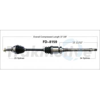 TrakMotive FD8159 CV Axle Shaft product image 1 of 3