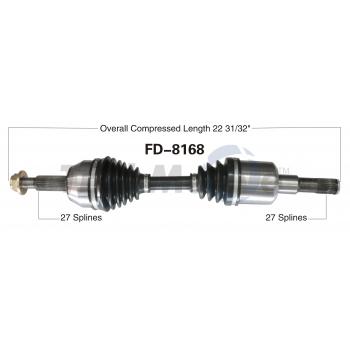 TrakMotive FD8168 - CV Axle Shaft TrakMotive FD8168 CV Axle Shaft product image 1 of 3