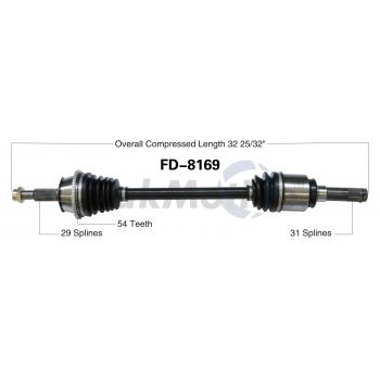 TrakMotive FD8169 CV Axle Shaft product image 1 of 3